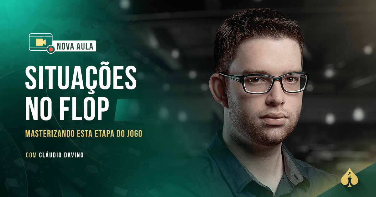 Cláudio Davino analisando situação no flop